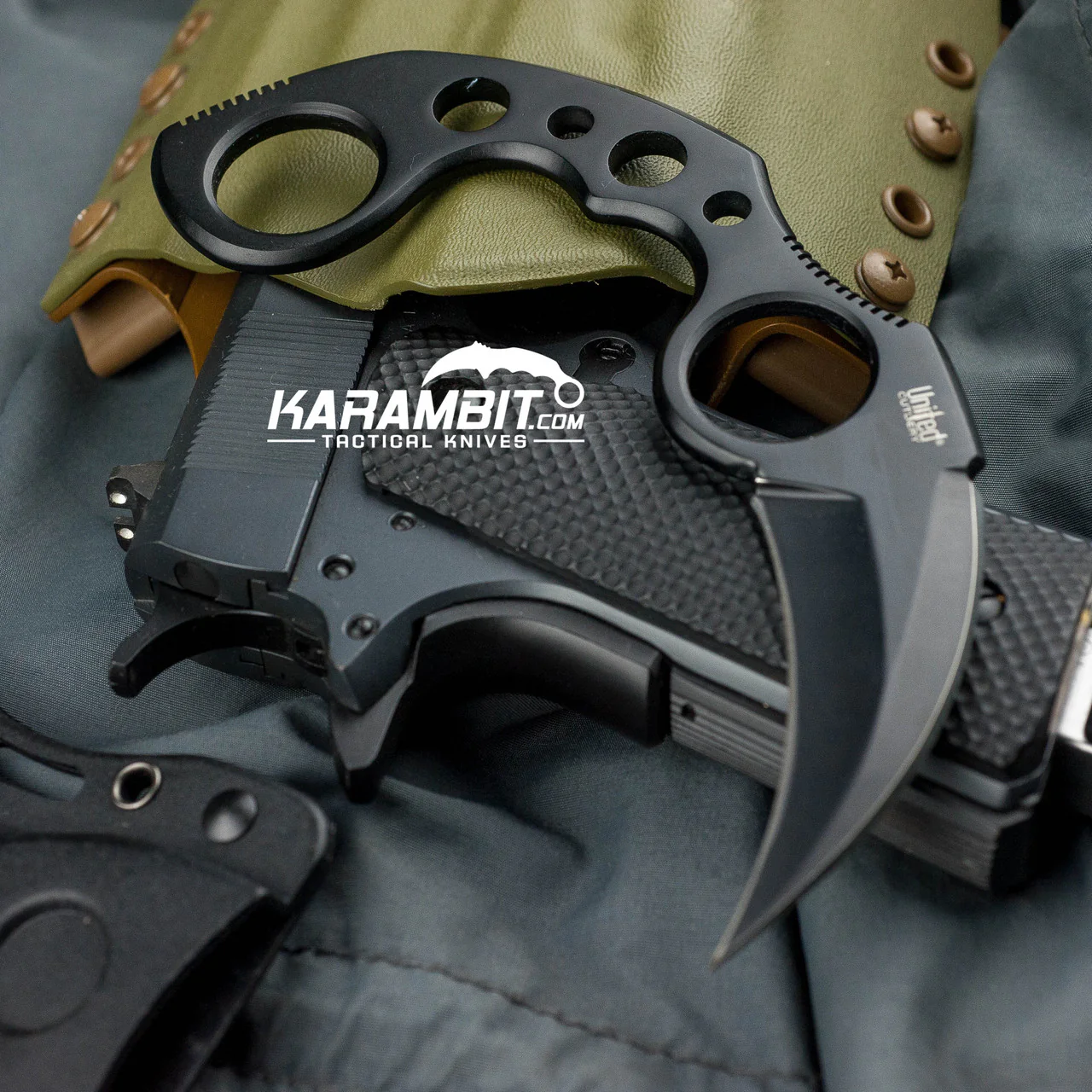 Black Undercover Karambit with Sheath - Image 3