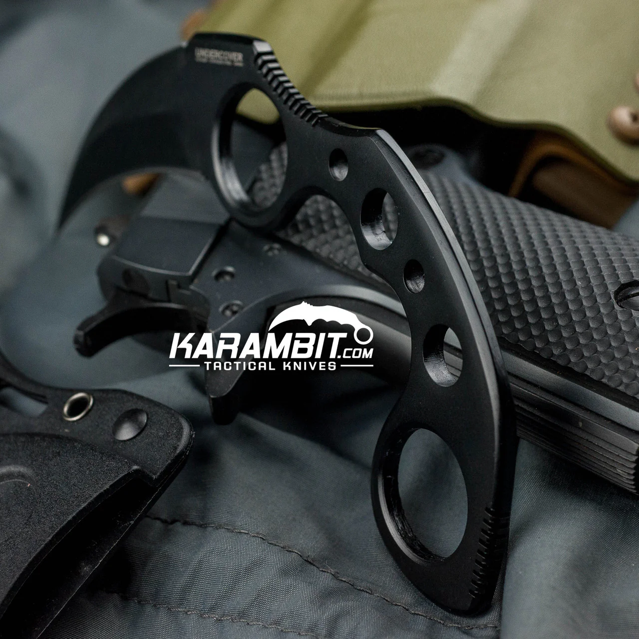 Black Undercover Karambit with Sheath - Image 4