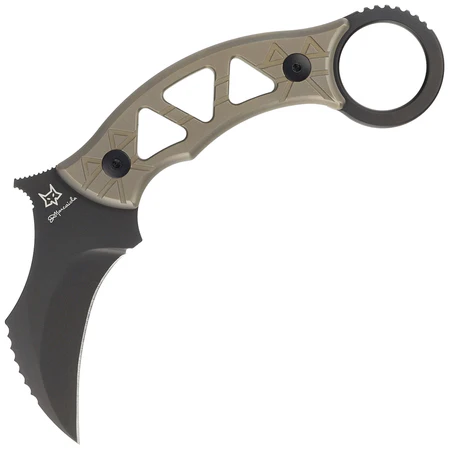 Fox 803 TiPVD Marcaida M390 Titanium Fixed Karambit - Emerson Wave - Image 2