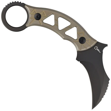 Fox 803 TiPVD Marcaida M390 Titanium Fixed Karambit - Emerson Wave - Image 4