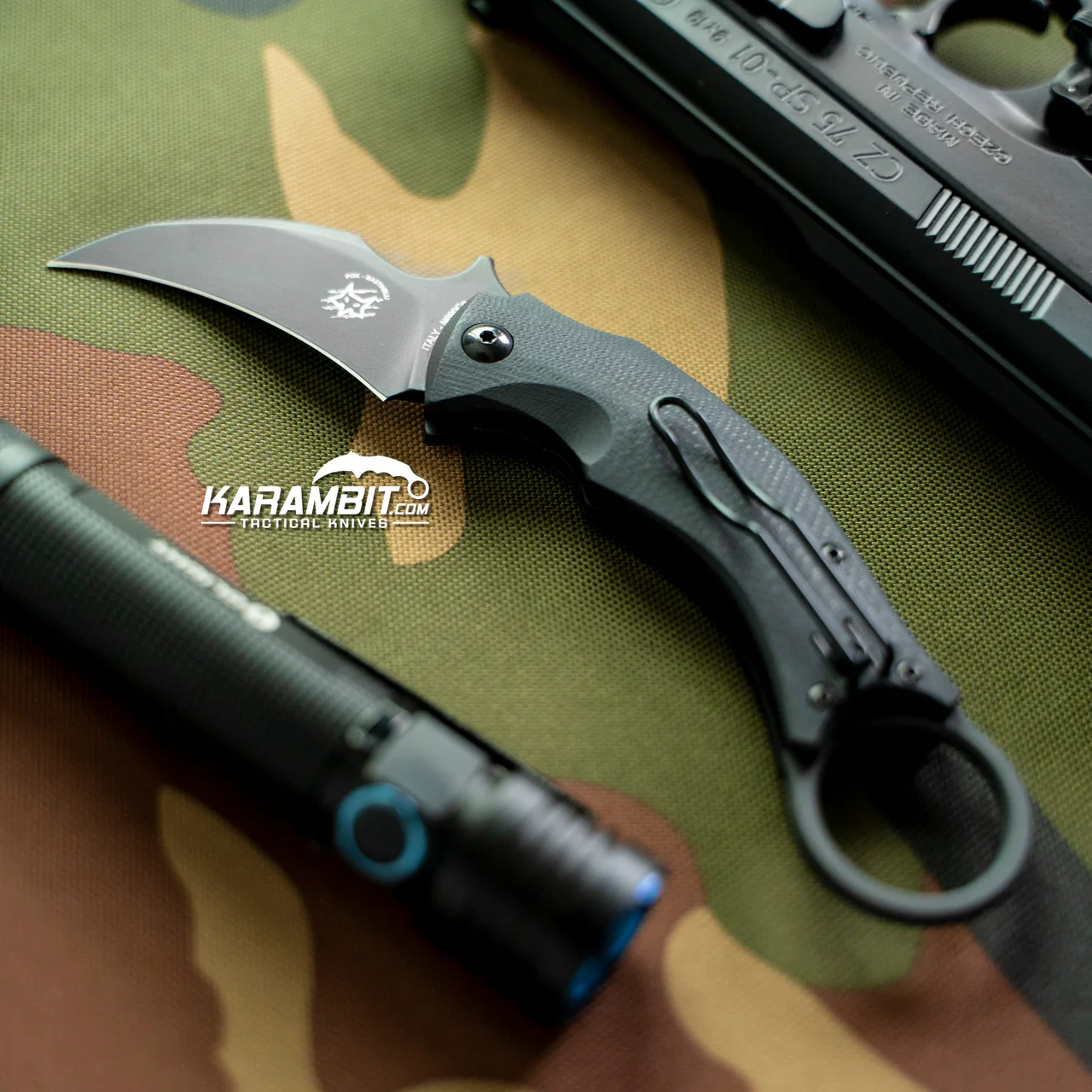 Fox Bastinelli Black Bird Folding Karambit - Emerson Wave - Image 2