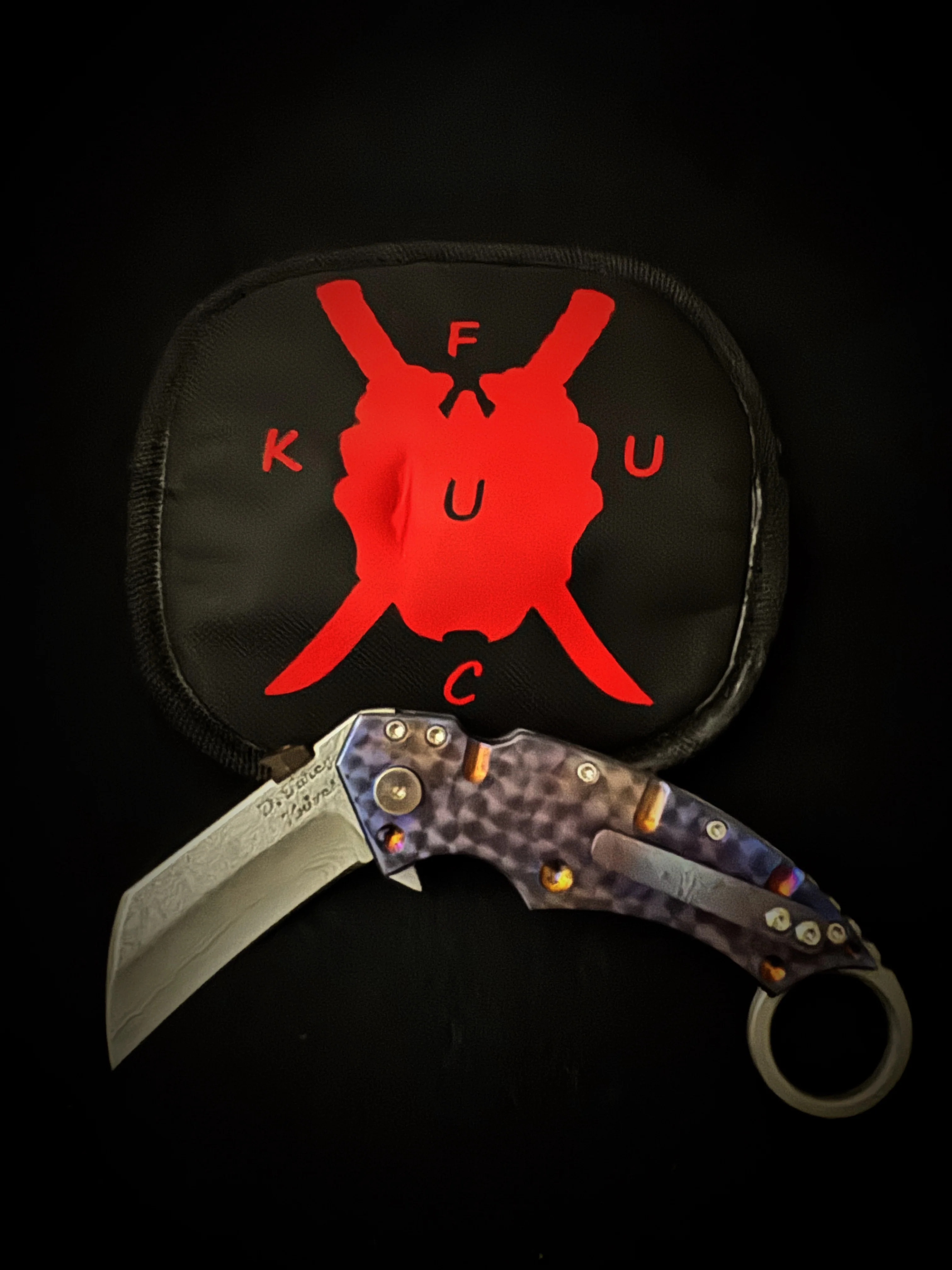 Furey's Bushi Jeweled Anodized Karambit - Ripper Opener - Image 9