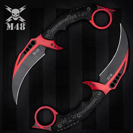M48 Red Liberator Falcon Karambit - Image 4