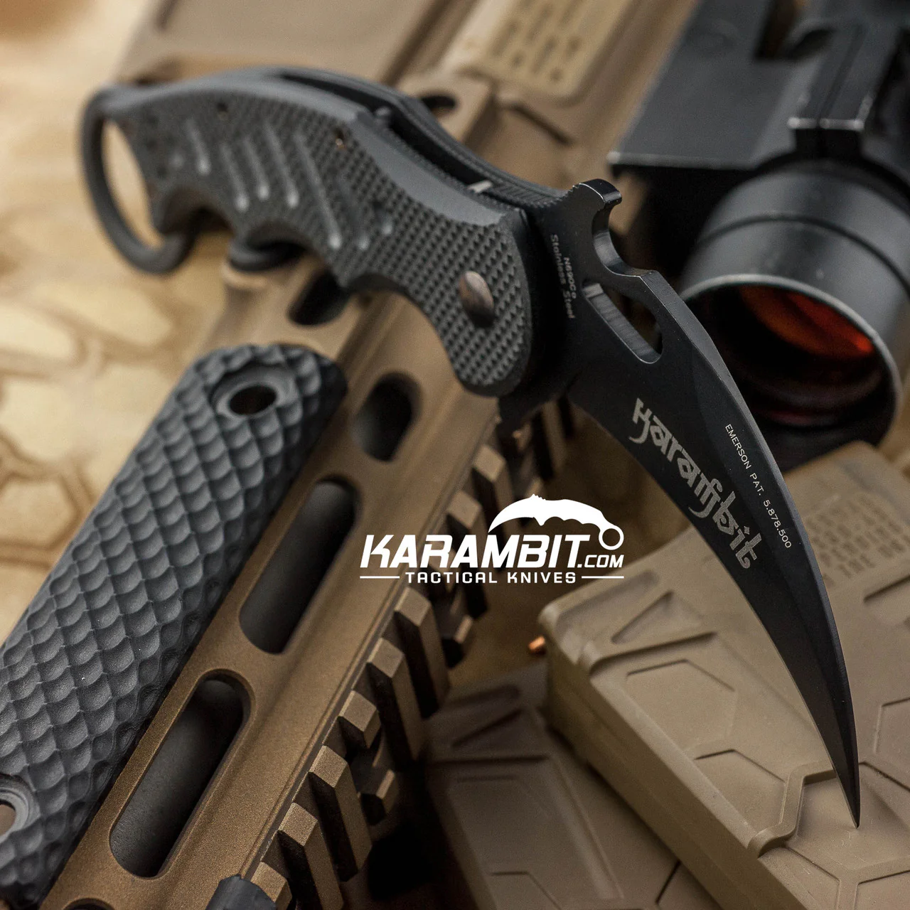 Fox 479 Black G10 Folding Karambit - Emerson Wave - Image 3