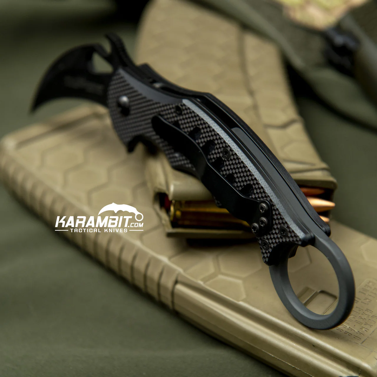 Fox 599 Black G10 Folding Karambit - Emerson Wave - Image 5