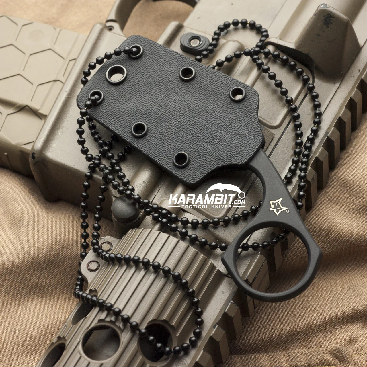 Bastinelli Black Cerakote Diagnostic Neck Knife - Image 3