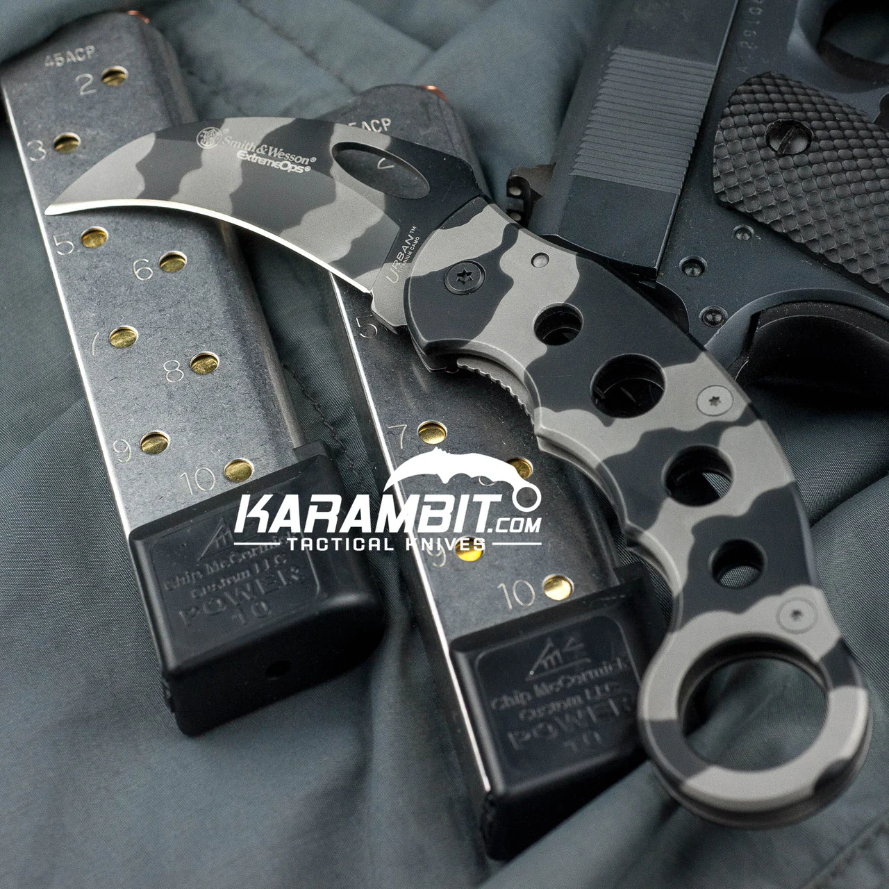 Smith & Wesson Extreme Ops Urban Titanium Camo Karambit - Image 3