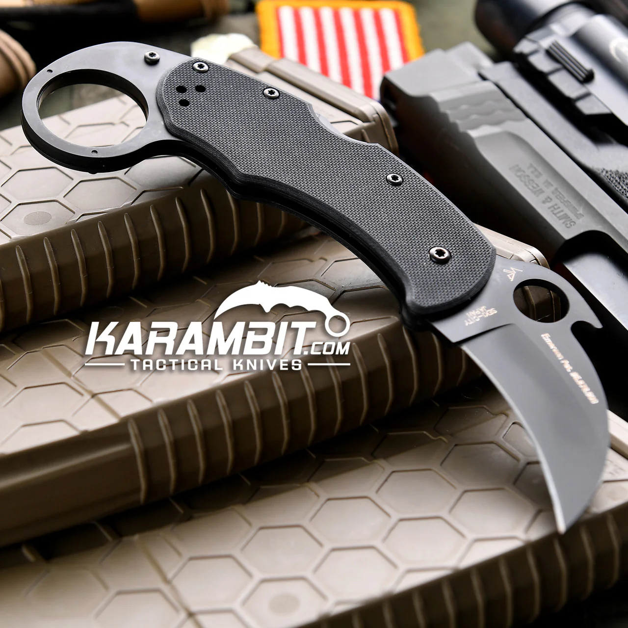 Spyderco Black Karahawk Karambit - Emerson Wave - Image 3